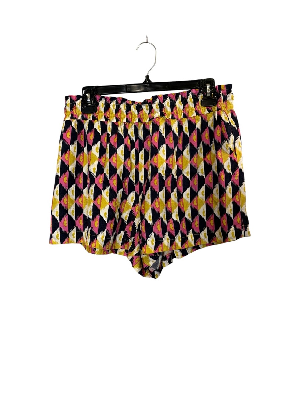 Anthropologie Easy Traveler Women’s High-Waist Geometric Printed Shorts Sz M